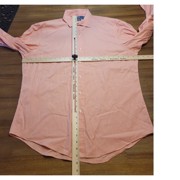 🧡 Polo Ralph Lauren Estate Shirt – Men’s 16.5 34/35 – Orange – VTG – EUC - Picture 8 of 9